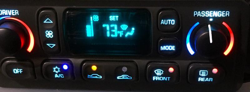 c5 Corvette Climate Control repair LED